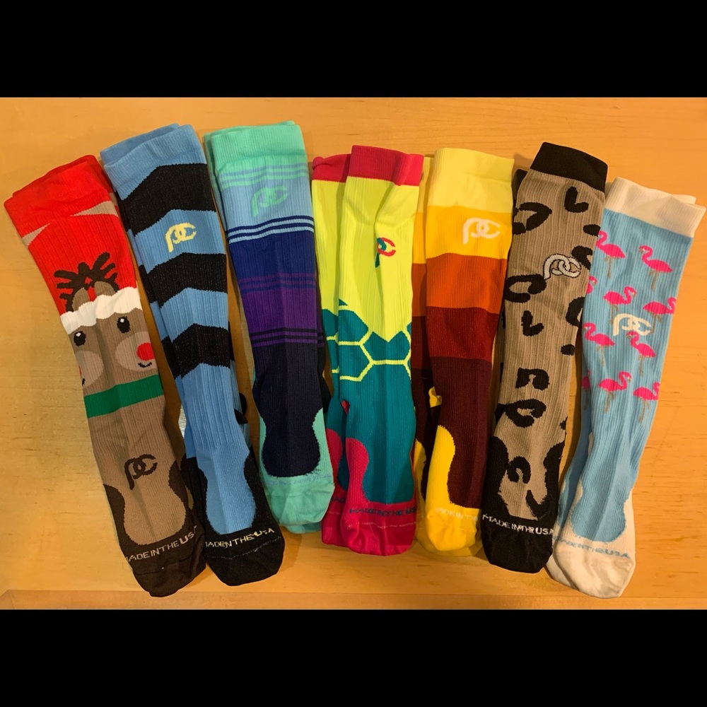 Women’s size extra small Pro Compression socks.